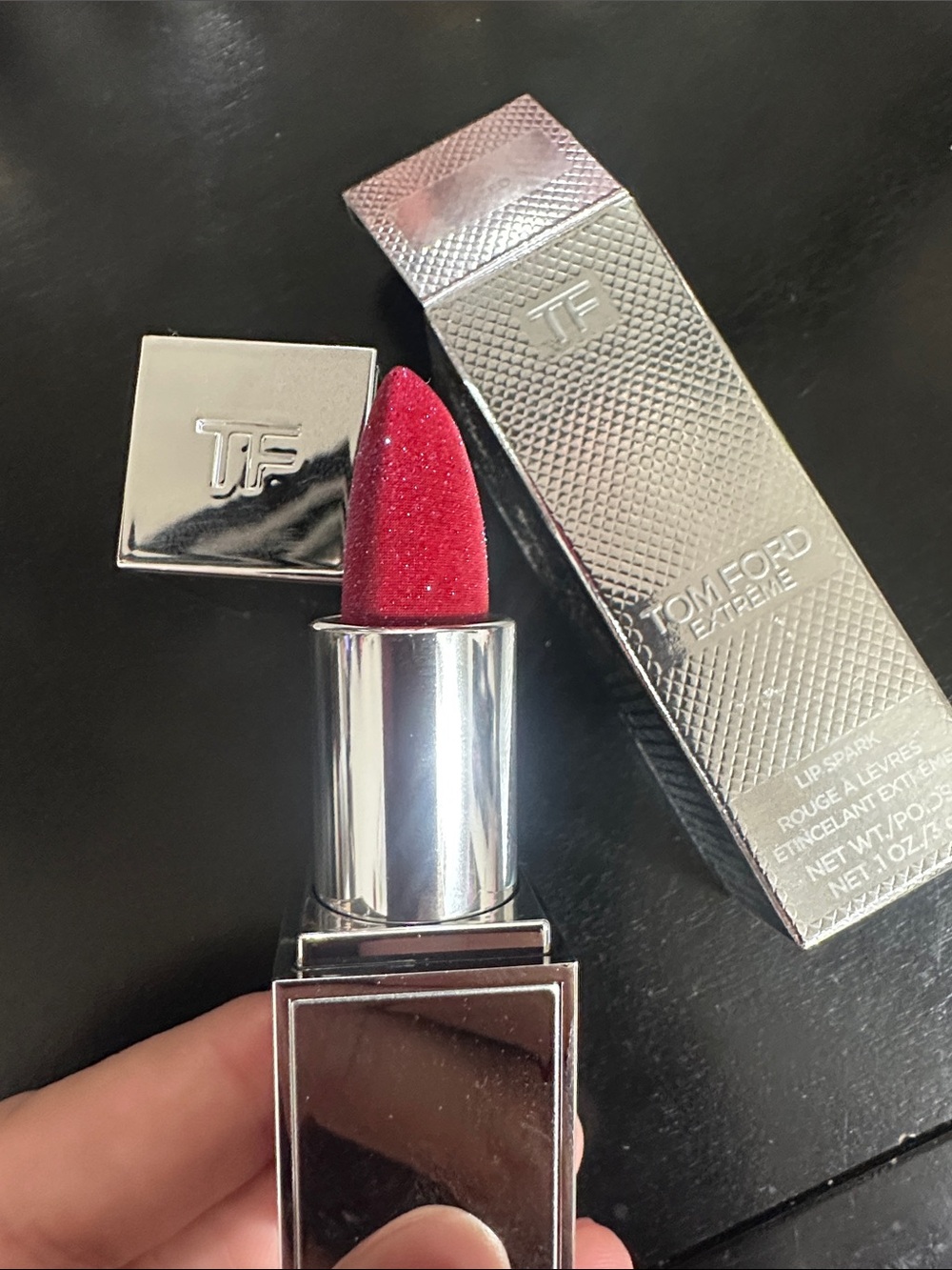 Tom Ford Lip Spark Lipstick — Sparkling Fuchsia Red edition limited edition